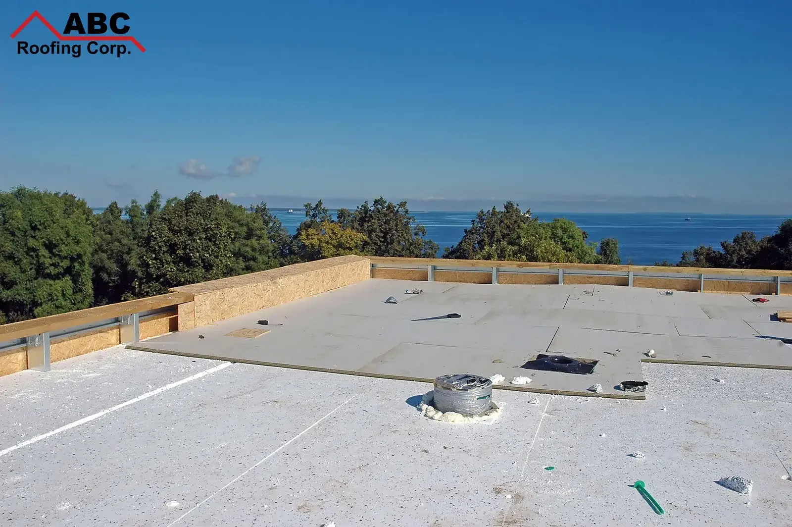 Professional built up roofing work completed by licensed roofing contractors