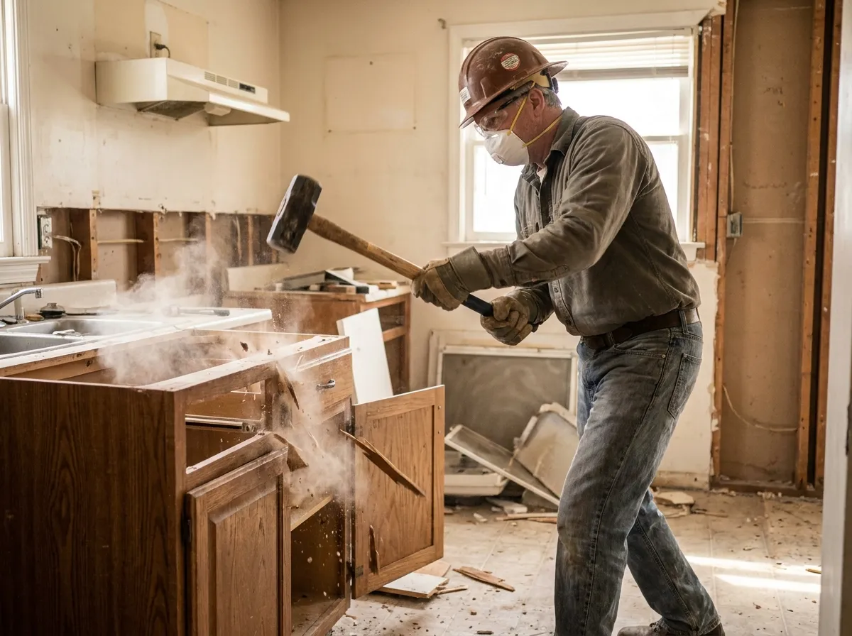 Professional demolition work completed by Pro Specialty Services, a licensed Lake County contractor