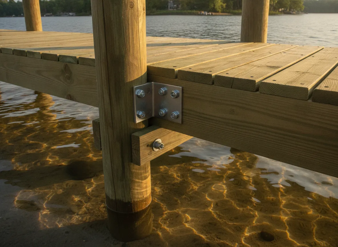Professional dock building work completed by Pro Specialty Services, a licensed Lake County contractor