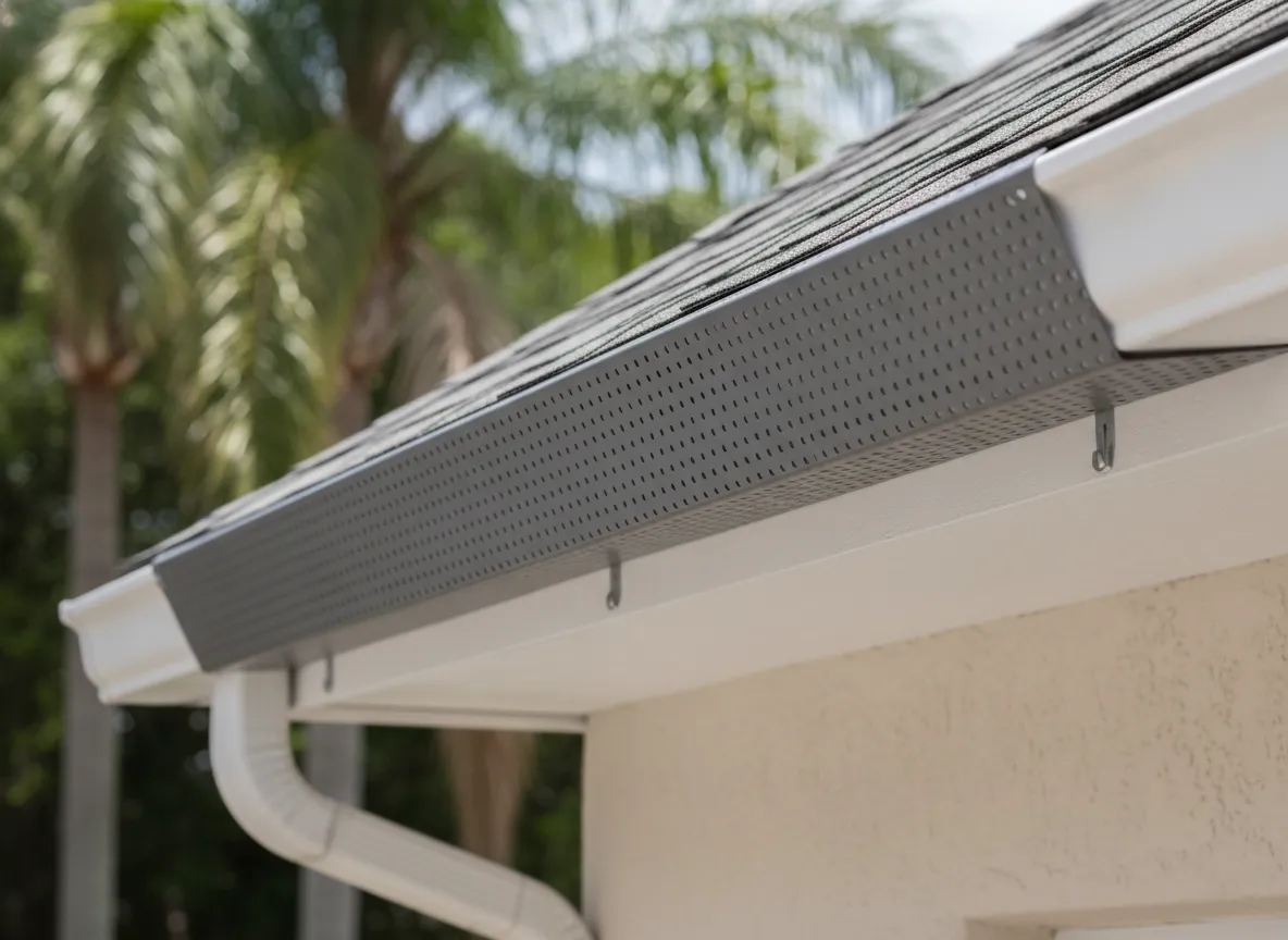 Professional gutter guards work completed by Pro Specialty Services, a licensed Lake County contractor