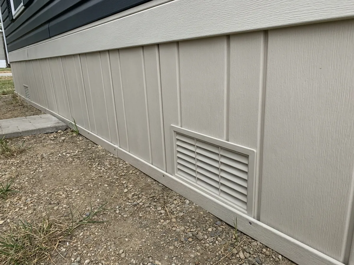 Mobile Home Skirting detail showing the standard of finish Pro Specialty Services works to as a licensed Central Florida contractor