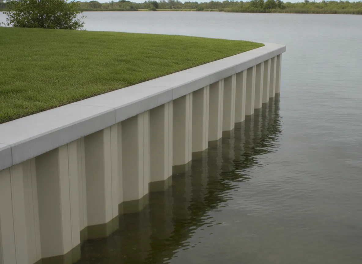 Professional seawall repair work completed by Pro Specialty Services, a licensed Lake County contractor