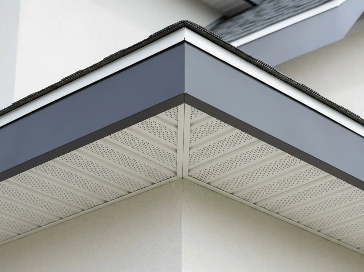 Professional soffit fascia work completed by Pro Specialty Services, a licensed Lake County contractor